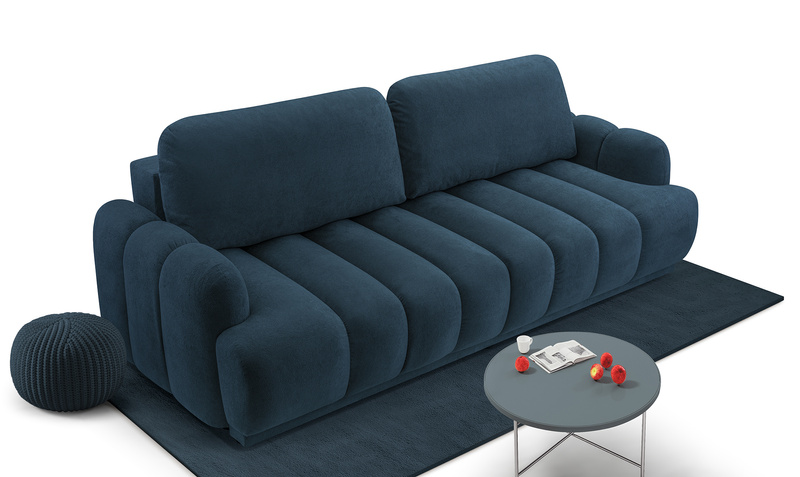 Kanapa Rozkładana, Sofa z funkcją spania CAMBIALE 240 cm, Wygodna