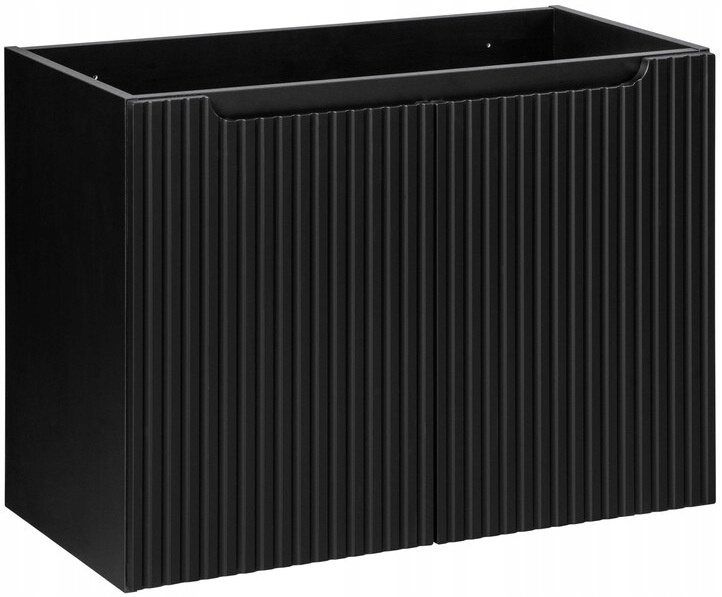Zestaw meblowy 80cm z blatem, umywalka, Meble łazienkowe NOVA Czarny Mat