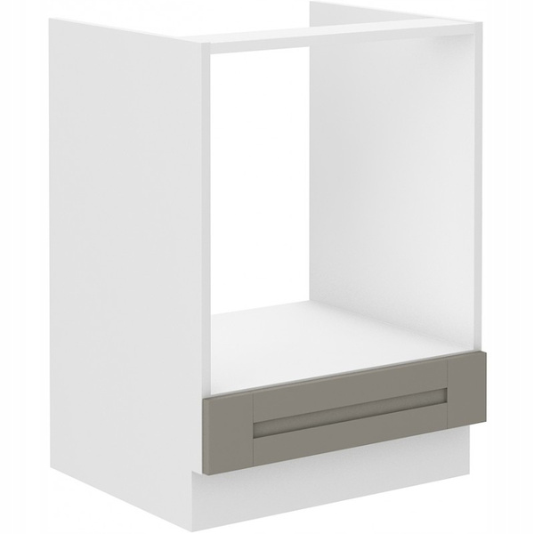 Meble kuchenne zestaw LUNA CLAY GREY / BIAŁY kuchnia szafki 250cm
