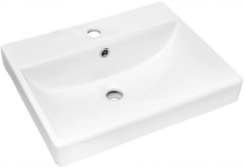 Umywalka meblowa jednokomorowa RITA 60cm Biały Połysk