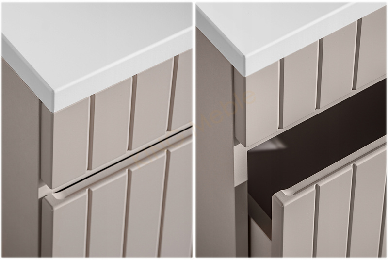 Meble łazienkowe ICONIC CASHMERE 80, Umywalka, Lustro, LED, 3 kolory