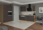 Szafka kuchenna dolna narożna STILO 105 ND 1F BB CLAYGREY/BIAŁY MAT