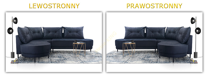 Nowoczesny Narożnik do salonu ABIBI 287 cm, Rogówka, Wygodny