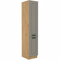 Szafka kuchenna słupek LUNA 40 DK-210 2F CLAY GREY / DĄB ARTISAN