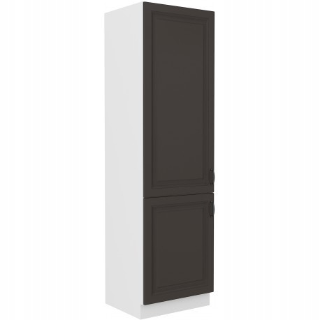 Szafka kuchenna STILO 60 DK-210 2F GRAFIT MAT/BIAŁY MAT