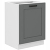 Szafka kuchenna dolna LUNA 60 D 1F BB DUST GREY / BIAŁY MAT