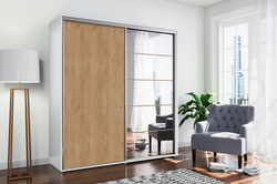 Szafa przesuwna A21 125 / 215 / 62 lustro, różne kolory i rozmiary