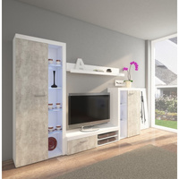biały/beton