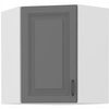 Szafa kuchenna górna narożna STILO 60x60 GN-72 (45°) 1F DUSTGREY/BIAŁY MAT