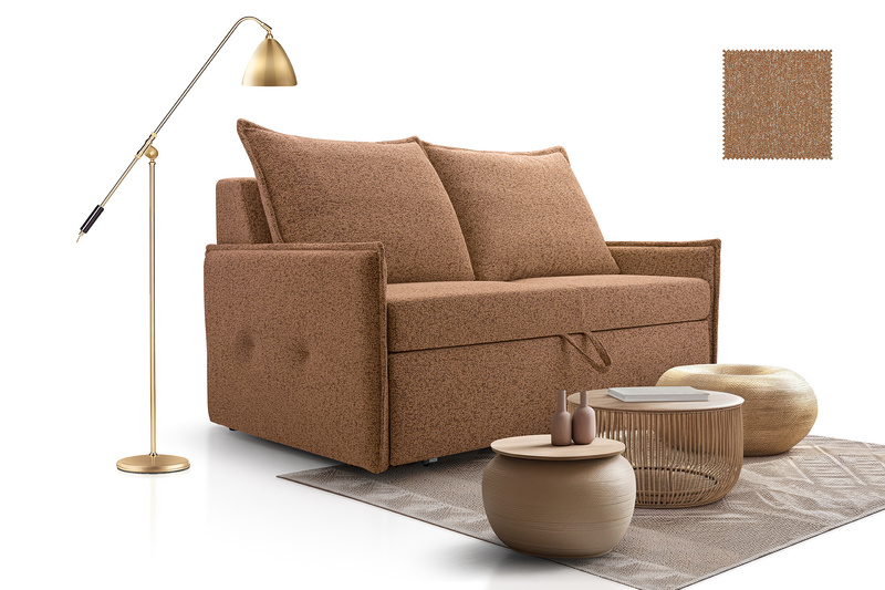 Sofa z funkcją spania VANESSA 162 cm, Rozkładana, Pojemnik