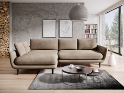 Narożnik z funkcją spania GLOSSY 226 cm, Automat, Pojemnik, Sprężyny