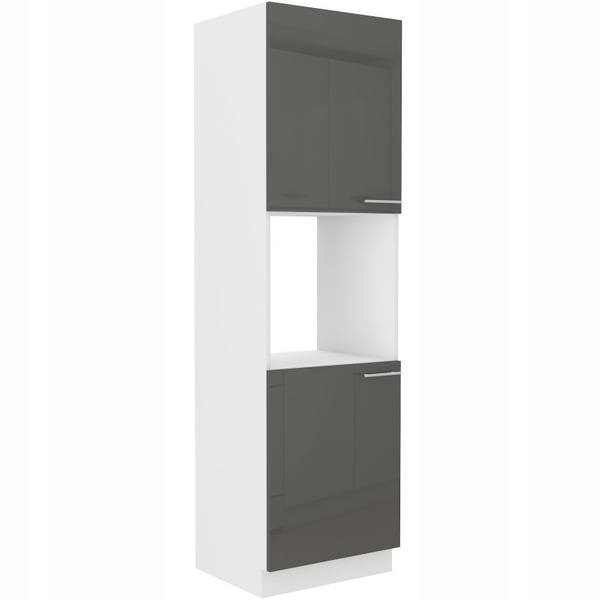 Szafka kuchenna LARA 60 DP-210 2F BIAŁY/CAPPUCCINO POŁYSK
