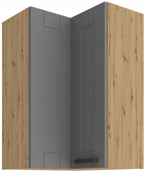 Szafka kuchenna górna LUNA 60x60 GN-90 2F (90°) DUSTGREY / DĄB ARTISAN