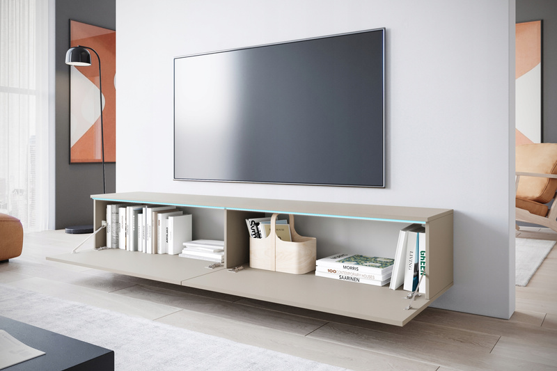 Szafka RTV Lowboard D 180cm KASZMIROWY BEŻ