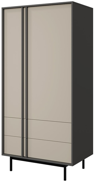 Szafa ALSY 1 93cm, Meble Pokojowe ALSY Antracyt / Aloes