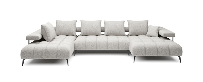 Narożnik MAGNETIC XL 371 cm, Elektryczny wysuw siedziska