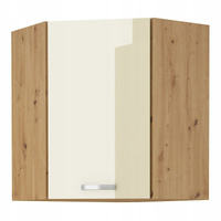 Szafka kuchenna górna ARTISAN 60x60 GN-72 (45°) 1F KREM POŁYSK/DĄB ARTISAN