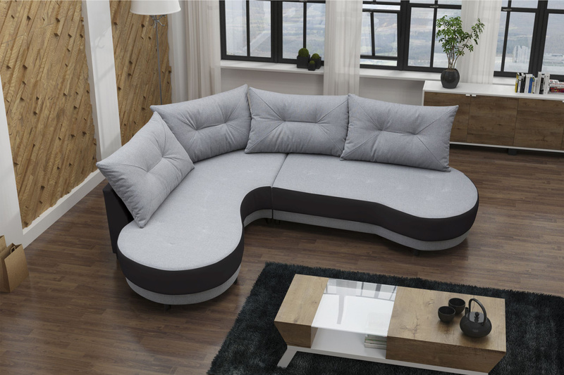 Nowoczesny Narożnik do salonu ABI 287 cm, Rogówka