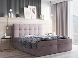 Łóżko tapicerowane, kontynentalne BELLA 180x200 cm, Sprężyny, Pojemniki, Rozmiary