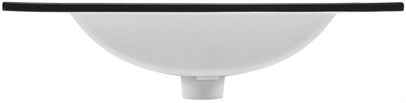 Umywalka meblowa jednokomorowa LAVA 80cm Czarny Mat