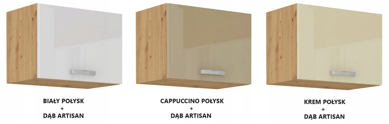Szafka kuchenna górna ARTISAN 50 GU-36 1F CAPPUCCINO POŁYSK / DĄB ARTISAN