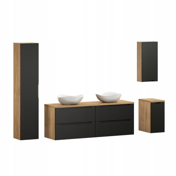 Meble łazienkowe LUXOR BEIGE 160, Umywalki nablatowe, Beż, 2 KOLORY