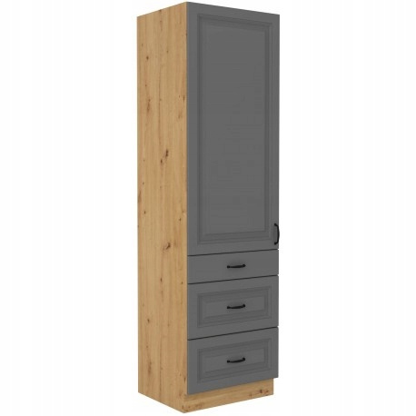 Szafka kuchenna STILO 60 DKS-210 3S 1F DUSTGREY/DĄB ARTISAN