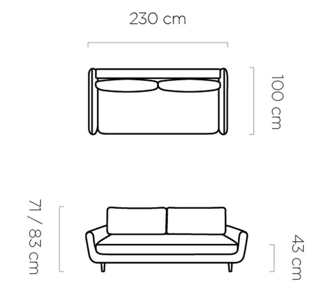 Sofa z funkcją spania SOLANO 230 cm, Rozkładana, Automat, Pojemnik