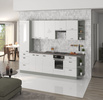 Szafka kuchenna dolna BIANCA 90x90 DN 2F BB BIAŁY POŁYSK/SZARY PLATYNOWY