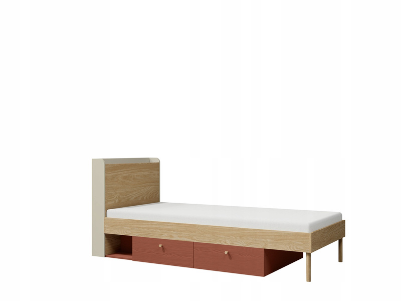Łóżko YUKI 90x200cm, Łóżko 13 L/P, Meble Młodzieżowe YUKI