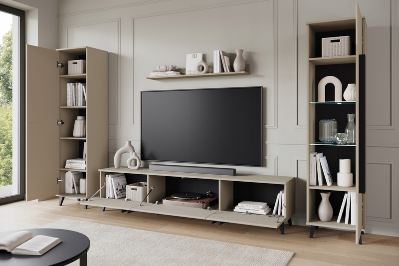 Meblościanka HELSINKI II Zestaw mebli, salon, CONGO