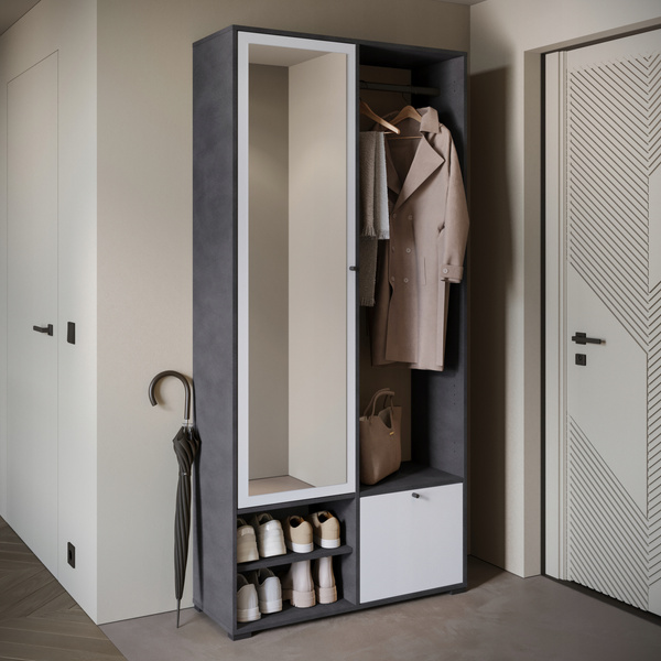 Garderoba DINO, lustro, wieszak MATERA / KASTANIEN BRESLAU