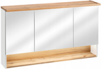 Szafka wisząca 120cm, 3 drzwi, Meble BAHAMA BIAŁY / DĄB WOTAN