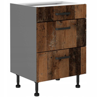 Szafka kuchenna dolna OLD STYLE 60 D 3S BB OLD STYLE WOOD/ANTRACYT