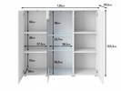 Witryna VERA HIGHBOARD 120 Dąb Wotan