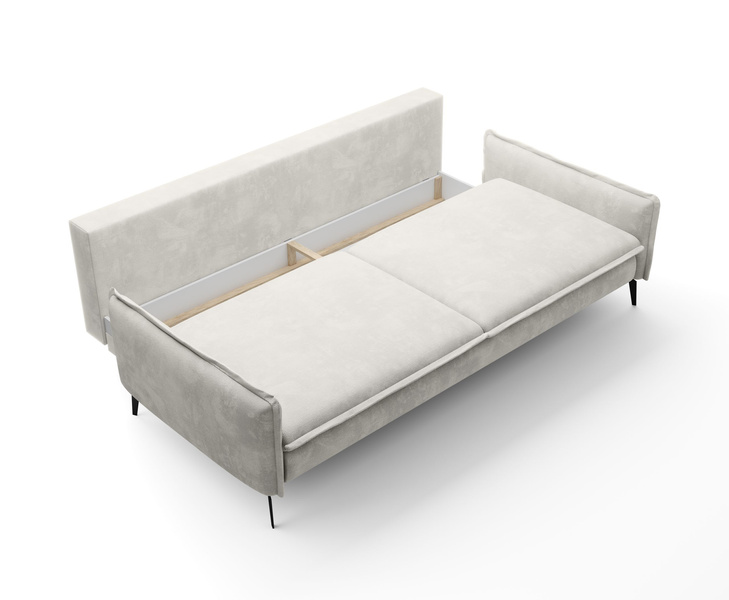 Sofa z funkcją spania GLOSSY 223 cm, Automat, Pojemnik, Sprężyny