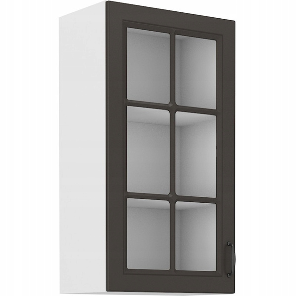 Szafka kuchenna górna STILO 40 GS-90 1F GRAFIT MAT/BIAŁY MAT