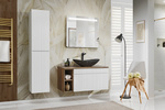 Meble łazienkowe ICONIC WHITE 60, Umywalka, Lustro, LED, 3 KOLORY