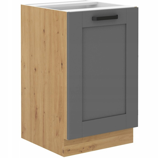 Meble kuchenne zestaw narożny LUNA DUST GREY / DĄB ARTISAN kuchnia szafki