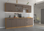 Szafka kuchenna dolna BOLONIA 90x90 DN 2F BB TRUFFLE GREY/DĄB ARTISAN