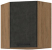Szafka kuchenna górna VIGO 60x60 GN-72 (45°) 1F DARK WOOD / DĄB LANCELOT
