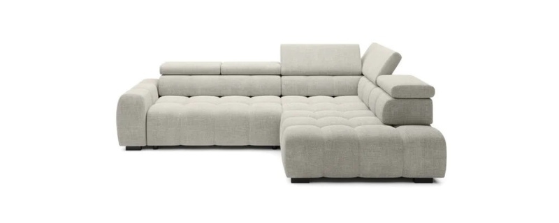 Narożnik BULL L 297cm, Elektryczny wysuw siedziska, Zagłówki