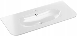 Umywalka meblowa jednokomorowa PURE 100cm Biały Połysk