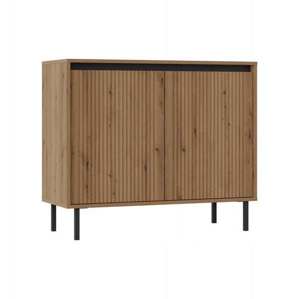 Zestaw mebli OSAKA Szafka wisząca + Szafka RTV + Komoda + Stolik DĄB EVOKE