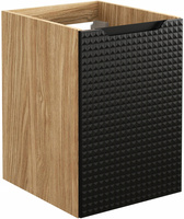 Szafka pod blat 40cm, 1 drzwi, Meble łazienkowe LUXOR Dąb Olejowany/Czarny