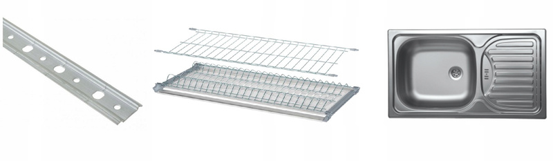 Meble kuchenne SCANDI JODEŁKA SCANDI/ANTRACYT zestaw kuchnia szafki 260cm