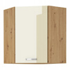 Szafka kuchenna górna ARTISAN 60x60 GN-72 (45°) 1F KREM POŁYSK/DĄB ARTISAN