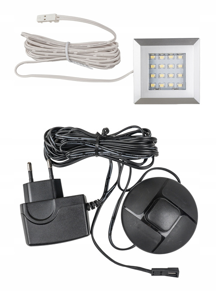 Oświetlenie LED SQUARE 1 klips / barwa biały zimny