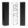 Meble łazienkowe SANTA FE BLACK 1480, 2xUmywalka, 2xLustro, 2xLampa LED