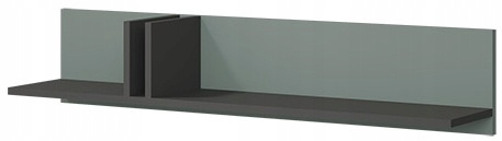 Półka ALSY 15 110cm, Meble Pokojowe ALSY Antracyt / Aloes